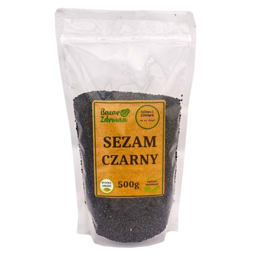 Čierny sezam 500 g, prírodné semiačka, nelúpané