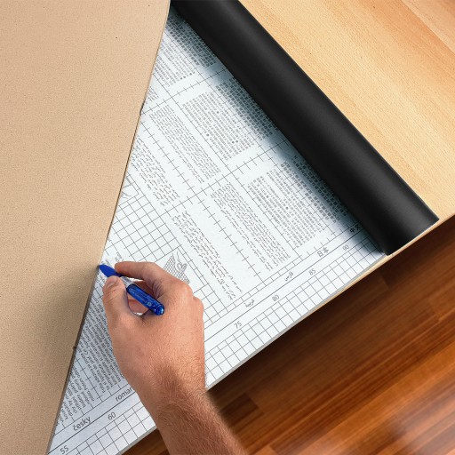 Veľká multifunkčná tabuľa Black Chalk, 50 cm