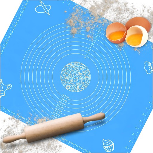 VEĽKÁ SILIKÓNOVÁ DOSKA KUCHYŇSKÁ PODLOŽKA PROTIŠMYKOVÁ PODLOŽKA S OMEROU XL