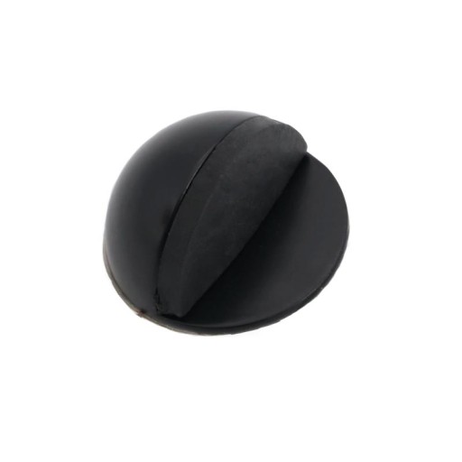 Samolepiaci kovový nárazník 45/24mm ČIERNA MATNÁ