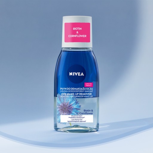 NIVEA Dvojfázový odličovač očí s biotínom a nevädzou 125ml