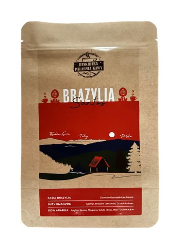 ČERSTVO PRAŽENÉ KÁVOVÉ ZRNKY BRAZIL SANTOS 100g 100% ARABICA ŠPECIALITA