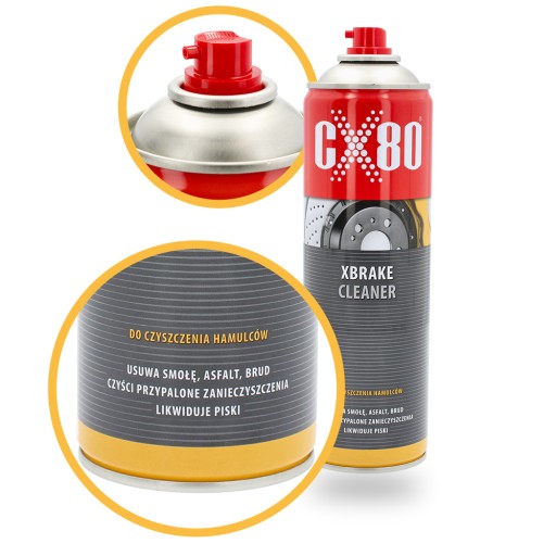 Sprej ČISTIACA KVAPALINA BRZD 600 ml Cleaner Odstraňovač dechtových nečistôt