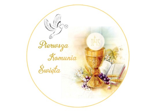 Ozdobná oblátka na torte z prvého svätého prijímania