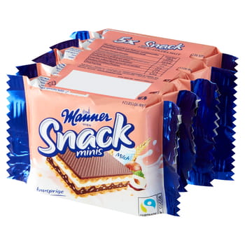 Oblátkový snack minis mlieko a orechy 5*25g