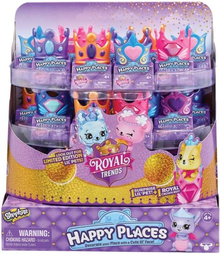 SHOPKINS 2 BALENIE ROYAL CROWN + PETKINS HAPPY PLACES