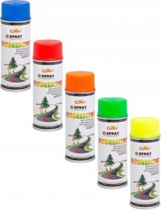 Fluorescenčná emailová farba v spreji Champion Yellow