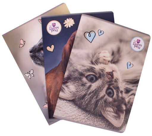 KONTROLOVANÝ ŠKOLSKÝ ZÁPISNÍK SWEET PETS A4/60K REXUS