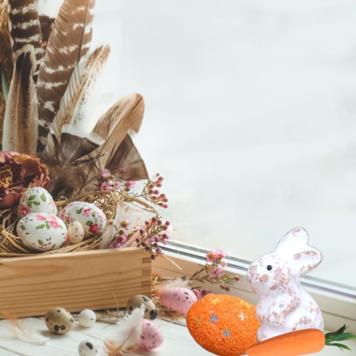 STYROPENOVÉ FÓRKY NA VEĽKONOČNÚ DIY ZAJAJÍ VAJÍČKO V KOŠÍKU KRÉM 3 kusy