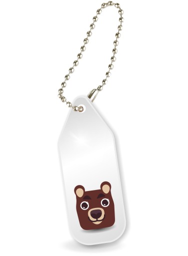 PRÍVESNÍK KĽÚČENKA ZNAČKA REFLEXNÁ BEAR GADGET