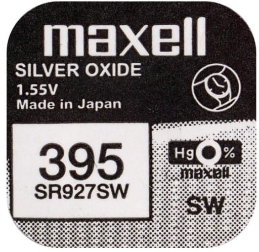 Strieborná batéria Maxell 395 SR927SW SR57 1 ks. x2