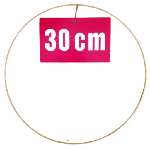 ZLATÝ MATNÝ prsteň/ráfik na lapače snov/makramé 30cm