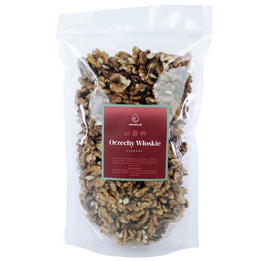 Vlašské orechy 500g Wenatural - celé, lúpané, poľské, zdravé, na palacinky