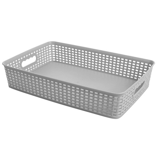 FLORINA GREY RATAN ÚLOŽNÝ KOŠÍK 7,5L