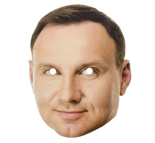 PAPIEROVÁ MASKA ANDRZEJ DUDA PREZIDENT PREZIDENTA