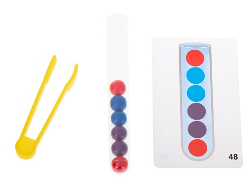 Montessori vzdelávacie puzzle, farebné loptičky, učenie sa počítať, učenie farieb