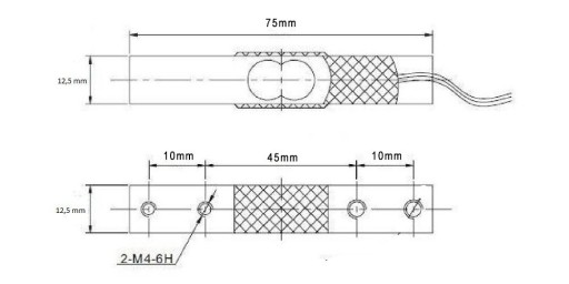 Tenzometrický modul HX711 + 20kg tenzometrický nosník