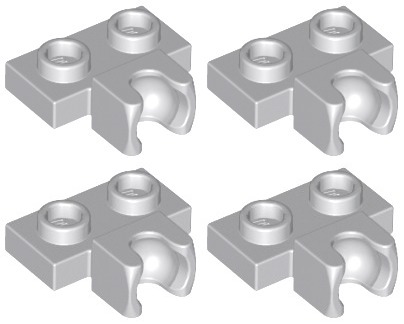 LEGO 14704 HÁK NA PÁNTY LBG svetlosivá NOVINKA (2g) 4 ks.