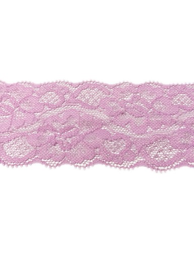ŠTÝLOVÁ OZDOBNÁ ČIPKA 6CM, ELASTICKÁ LILA