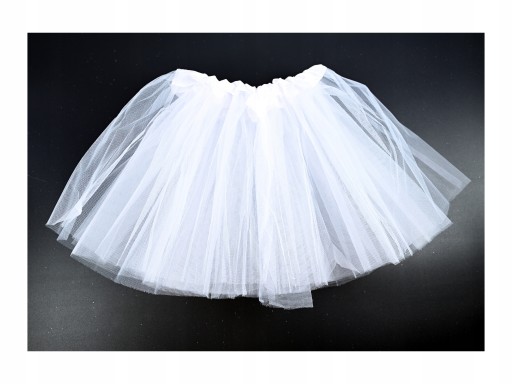 BIELA TYLOVÁ TUTU SUKŇA 30CM PRE DETI ANJEL NA PREDSTAVENIE DIVADELNÝ PLES