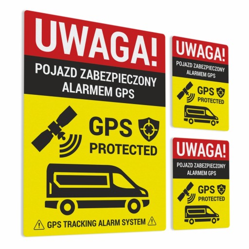 Informačná nálepka - Vozidlo chránené alarmom GPS