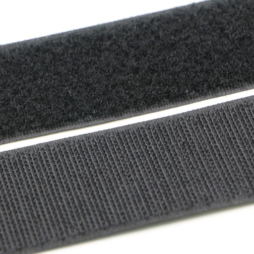 PEVNÁ PÁSKA NA VELCRO OBOJSTRANNÁ, šírka 38 mm * 5 METROV ČIERNA