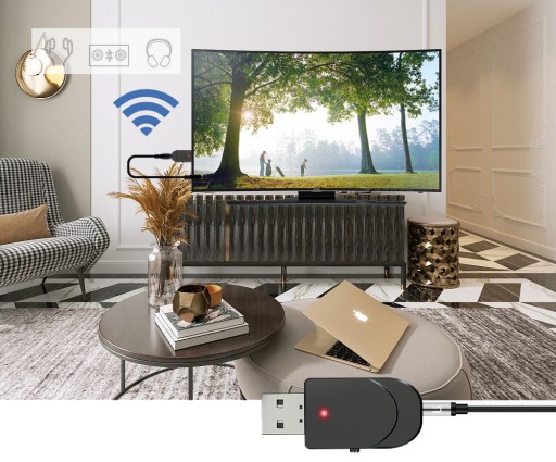 BLUETOOTH VYSIELAČ 5 ADAPTÉR PRIJÍMAČ VYSIELAČ