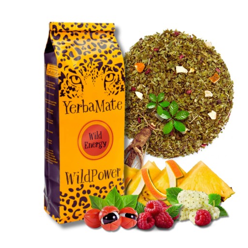 Yerba Mate WILD ENERGY 200g WildPower ananás guarana ženšen malina