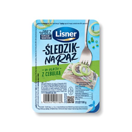 Sleď s cibuľou Lisner 100g