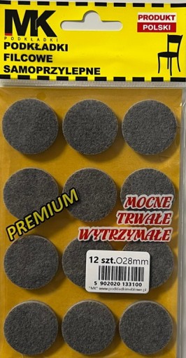 PLSTENÉ PODLOŽKY PRE NÁBYTOK STOLIČKA STOL FI28mm