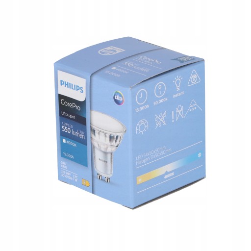 LED žiarovka 4,9W Corepro LEDspot 550lm GU10 120D neutrálna Philips