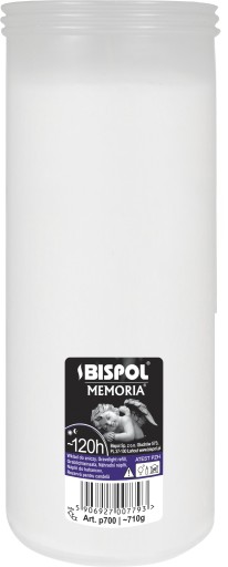 Vložka do sviečky parafínová BISPOL P700 120h 1 ks