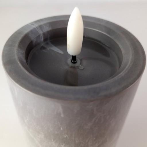 SVIEČKA NA AKUMULÁTOROV 15CM BETONOVÝ EFEKT LED SVIEČKA VLOŽKA PLAMEŇ PLAMEŇ