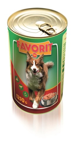 Obľúbené mokré krmivo hovädzie mäso 1,25 kg