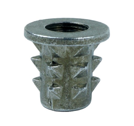 Nátrubok na nabíjanie M6 x 10 mm s nákružkom na drevo