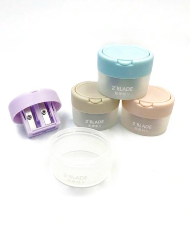 DVOJITÝ BRÚSOK S NÁDOBOU, FAREBNÝ PASTEL, PLAST