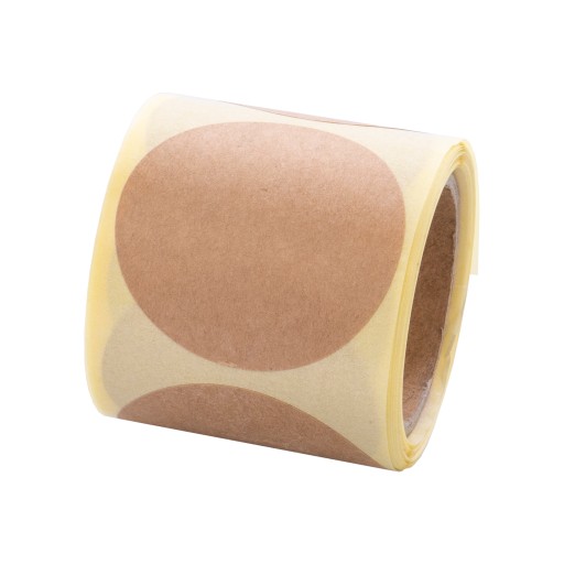 EKO ŠTÍTOK KRAFT fi47mm 100ks hladký papier