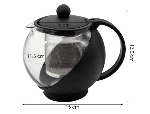 DŽVNA S BYLINKOVÝMI ČAJOVÝMI LAKOVAČAMI, INTENDER SO SITOM 750ml