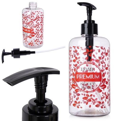 Dávkovač TEKUTÉHO MYDLA, gél, prostriedok na umývanie riadu, kuchyňa, kúpeľňa, 500 ml