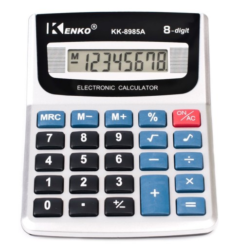 KALKULAČKA ŠKOLSKEJ KANCELÁRIE UNIVERZÁLNA KENKO KK-8985A 8-miestne