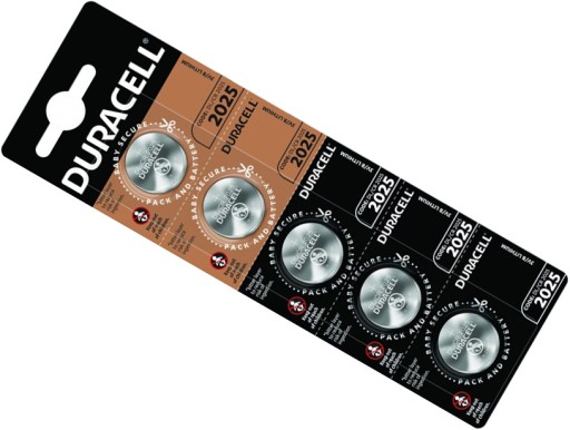 Batérie Duracell CR2025 Long Lasting Power 3V batéria 2025 5ks blister
