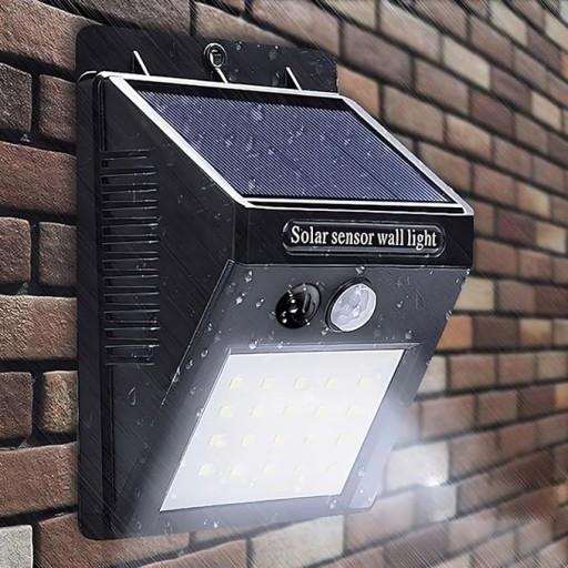 LED SOLÁRNA LAMPA SO SNÍMAČOM DO VONKAJŠEJ ZÁHRADY