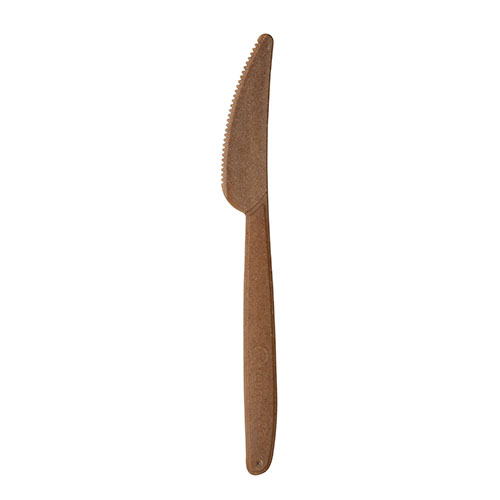 REUSE WPC drevovláknité nože ostré, pevné, tmavohnedé, 18,5 cm, 50 ks.