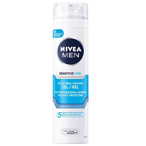 NIVEA MEN GÉL NA HOLENIE 200ML SENSITIVE COOL