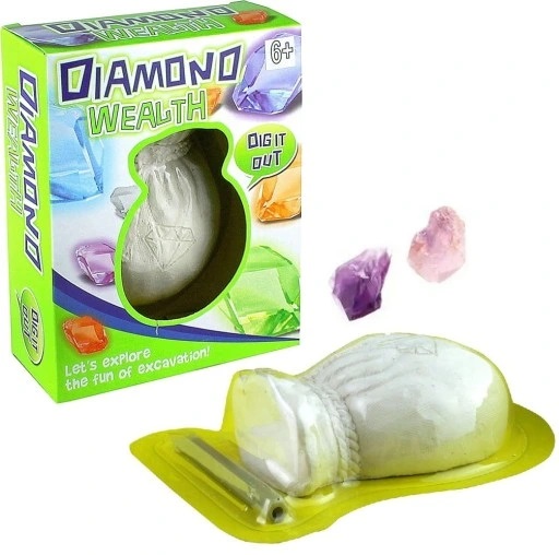 Krištáľová baňa, kamene, experimentálna sada diamantov