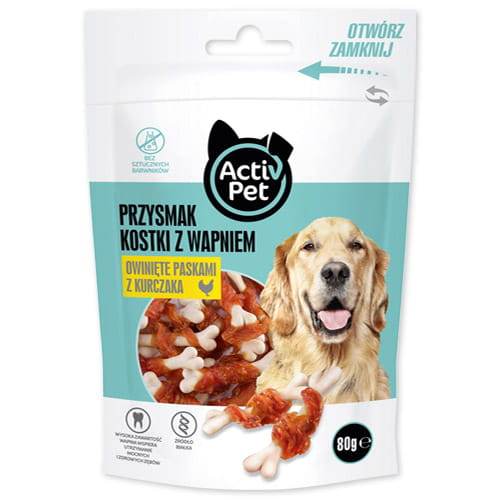 Pochúťka pre psov Calcium Cubes 80g Activ Pet