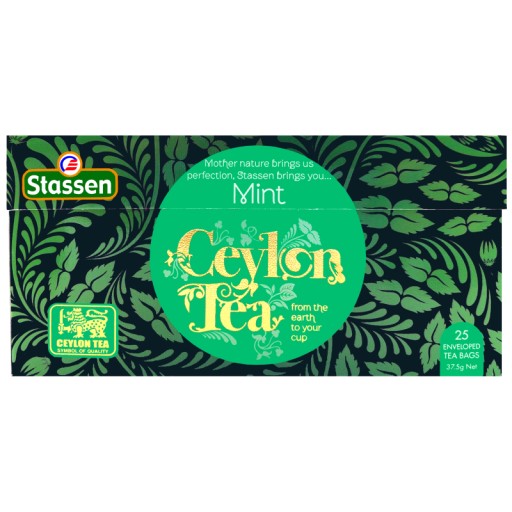 STASSEN Mint Black Tea - Cejlónsky čierny čaj MINT - 25 VRECOV