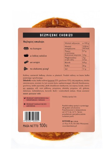 Chorizo bez mäsa 100 g