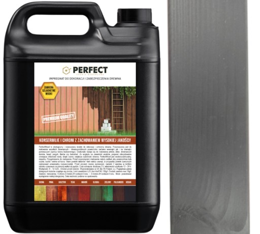 PERFECT WOOD 1 L Ebony 12 m2 tónovacia impregnácia dreva