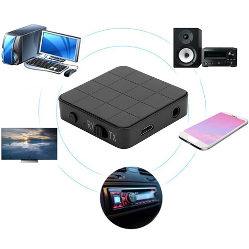 ADAPTÉR VYSIELAČ BLUETOOTH PRIJÍMAČ VYSIELAČ BT 5.0 AUX RCA MINI JACK